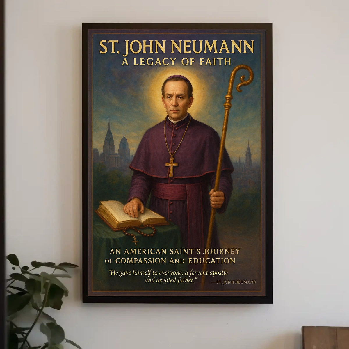 St. John Neumann A Legacy of Faith Poster