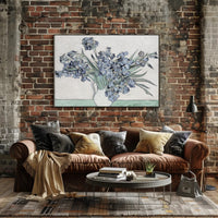 Irises in a Vase Poster