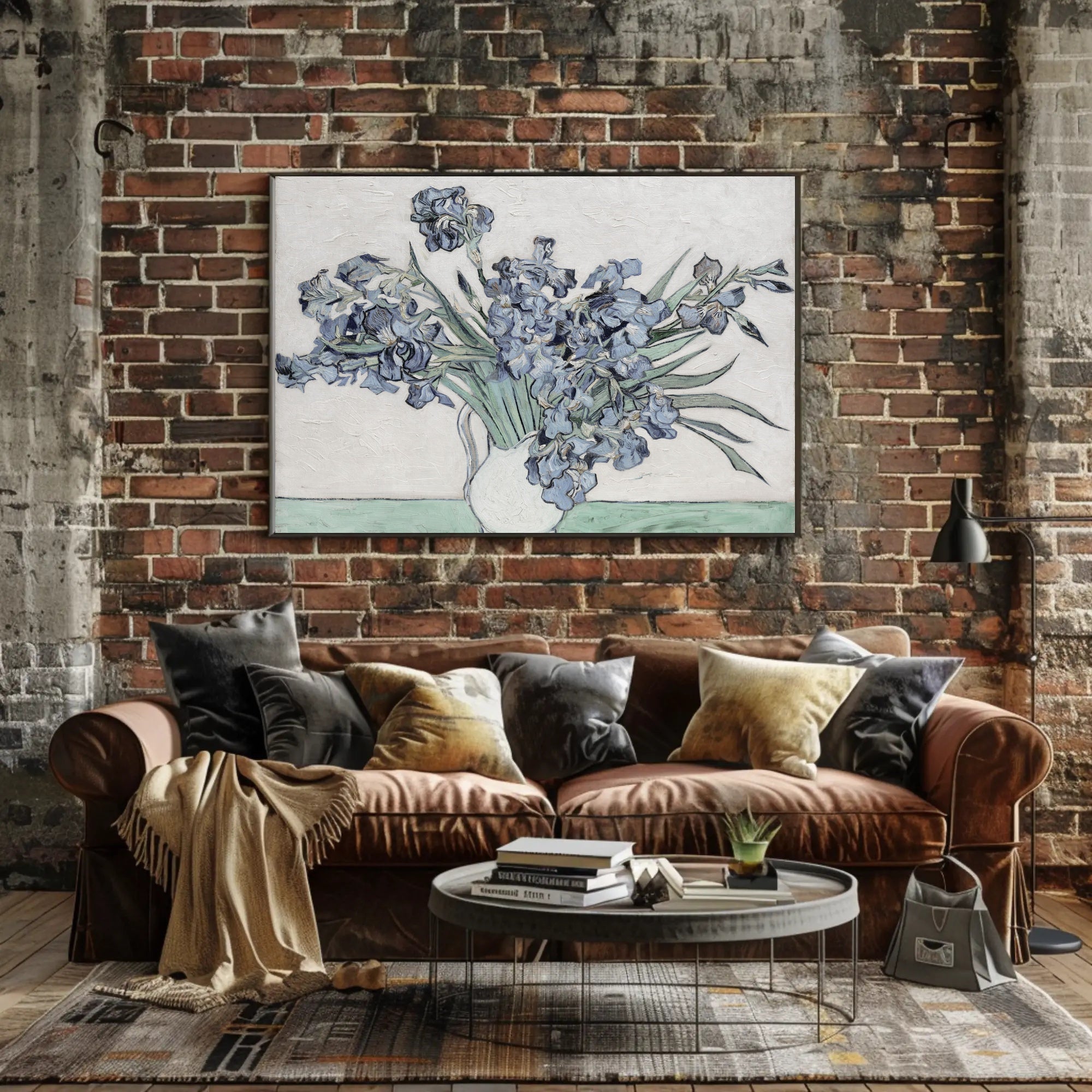 Irises in a Vase Poster