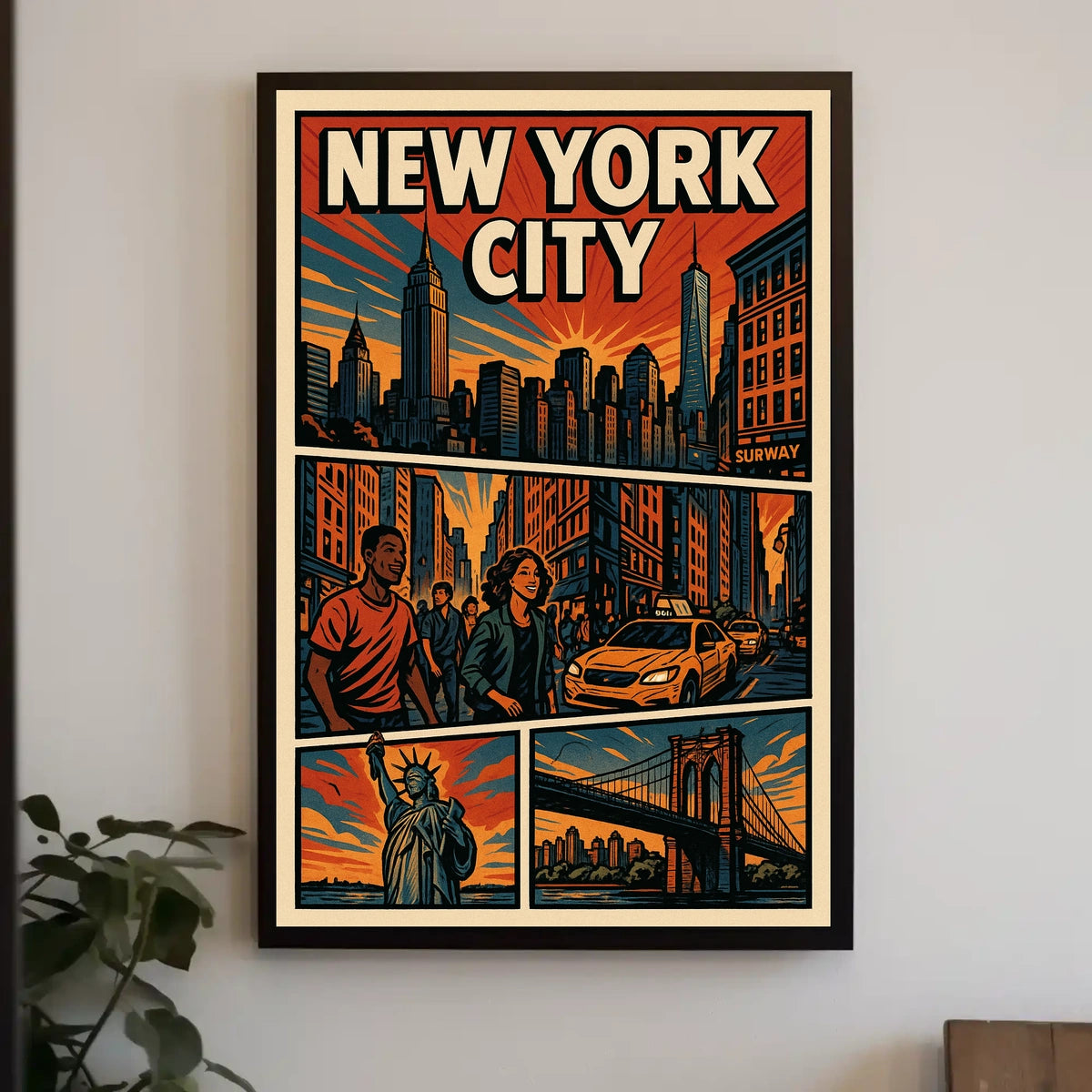 Vibrant New York City Poster