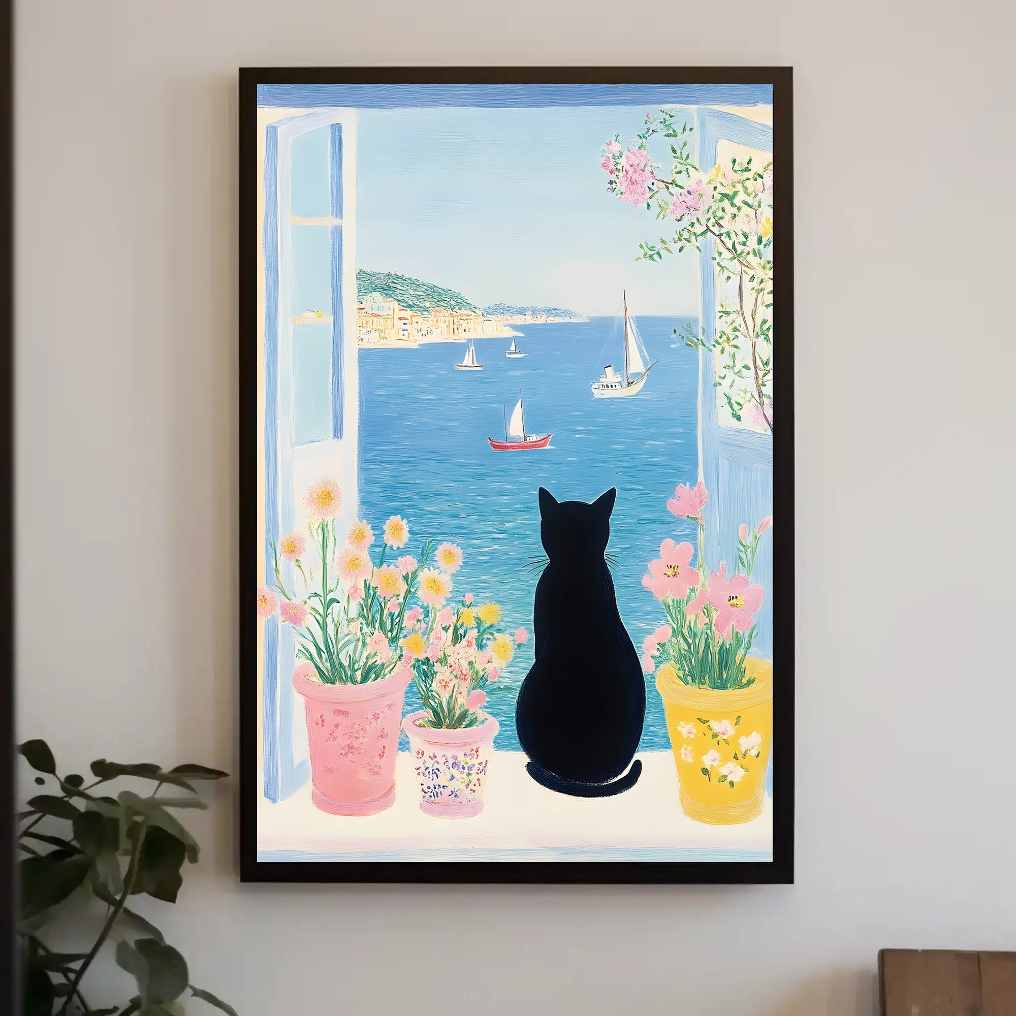 Seaside Serenity Coastal Poster Wall Art Print