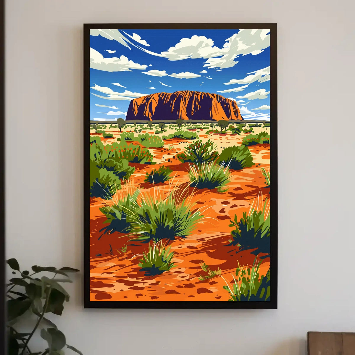 Majestic Landscape Illustration Poster