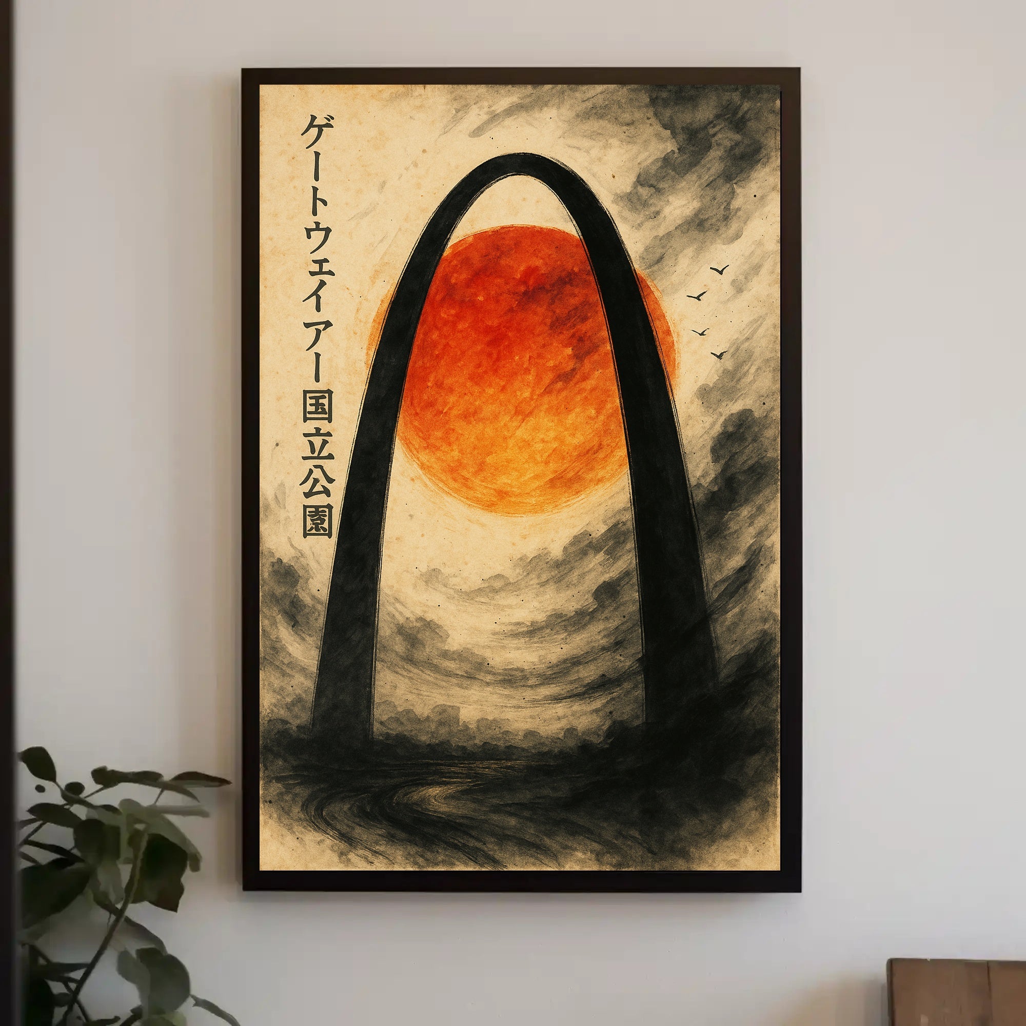Gateway Arch Sunset: Artistic National Park Poster