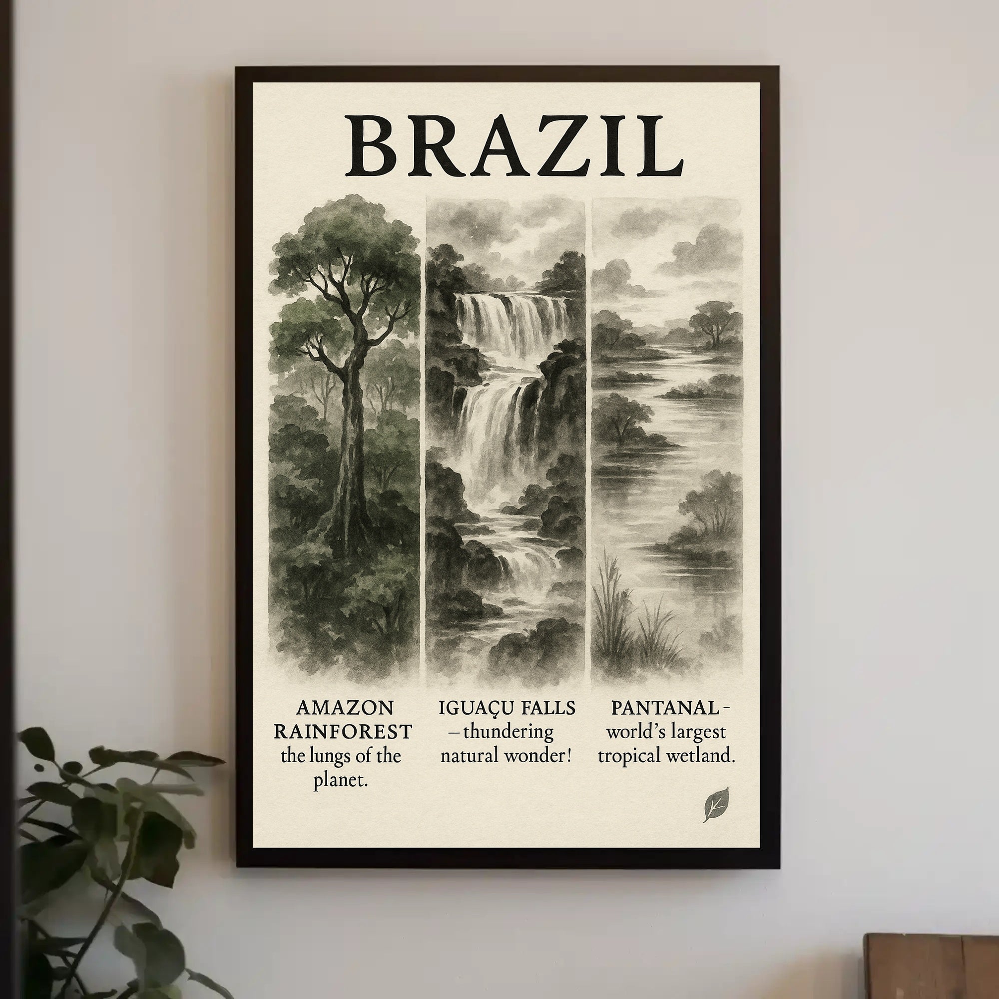 Wonders of Brazil Poster PosterGoat
