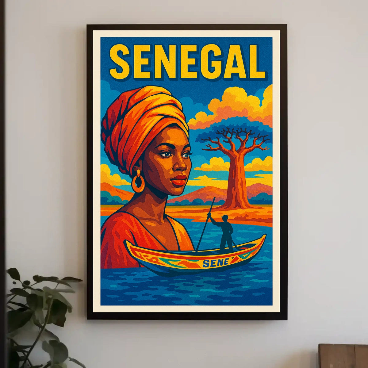 Senegal A Vibrant Tribute Poster