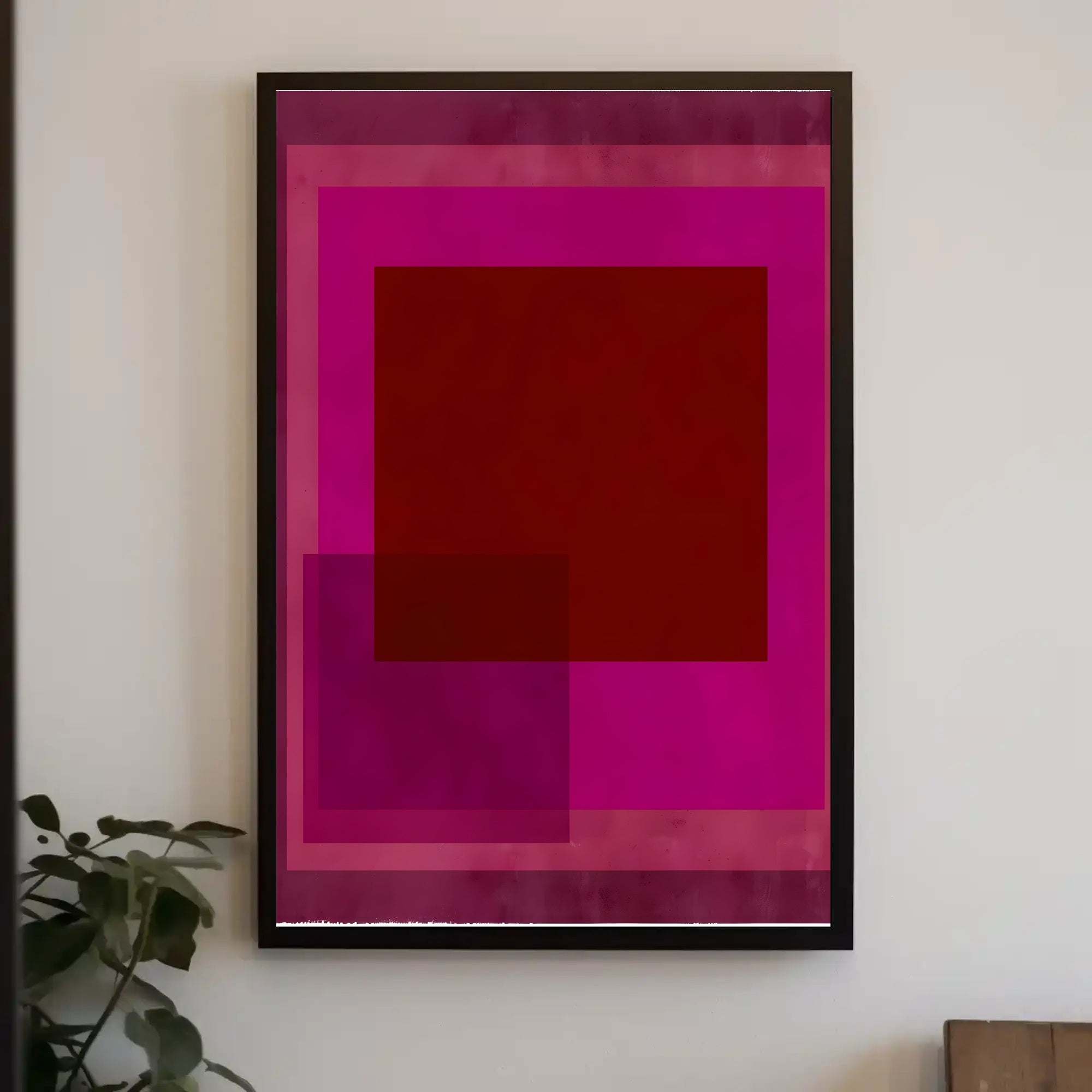 Vibrant Geometric Abstraction Poster