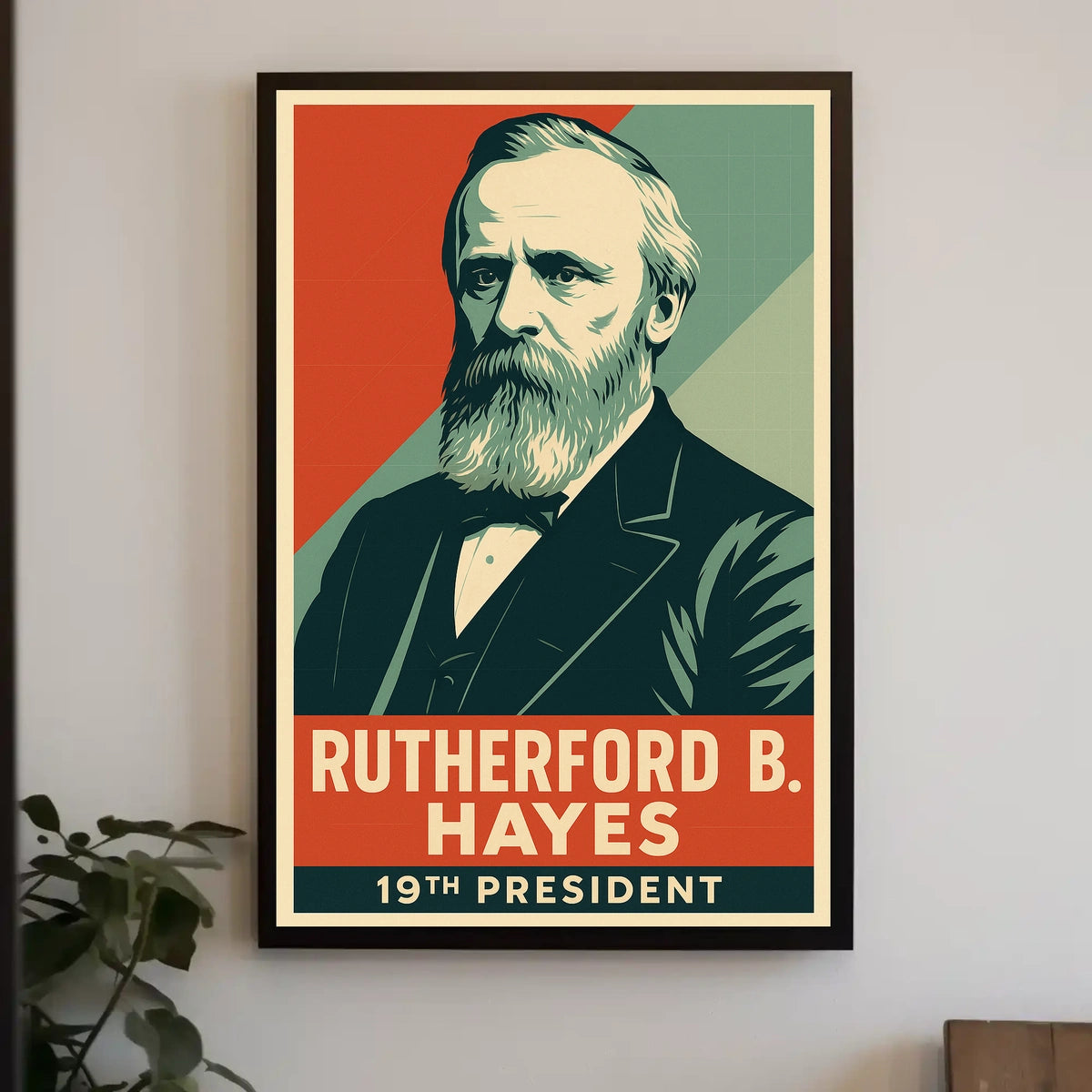 Rutherford B Hayes 19th President Litho HistoryBuff Poster