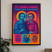 Sts. Cosmas Damian Patron Saints Of Poster