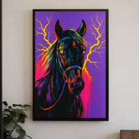 Electrifying Equine Poster