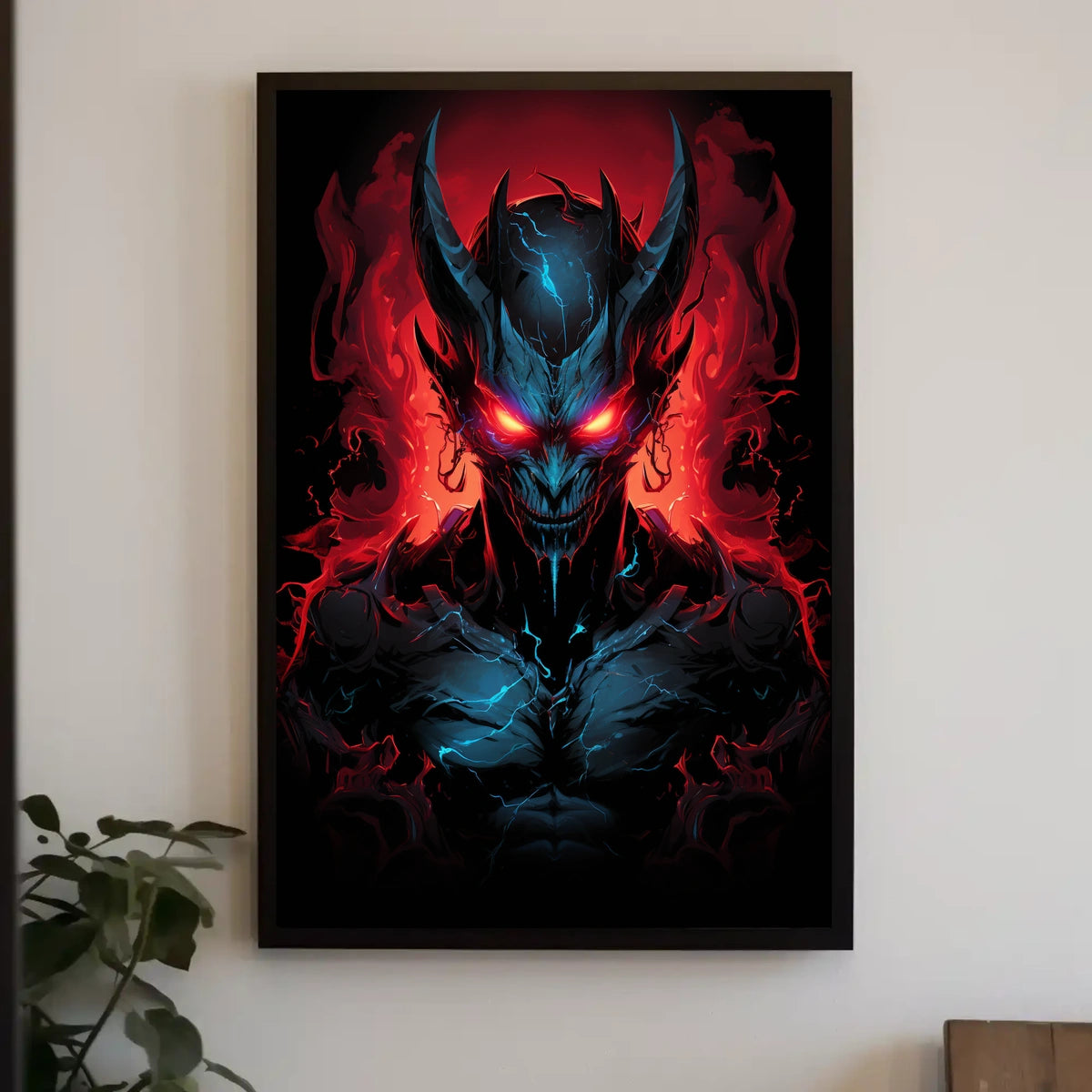 Demonic Chaos: Dark Fantasy Art Poster Print