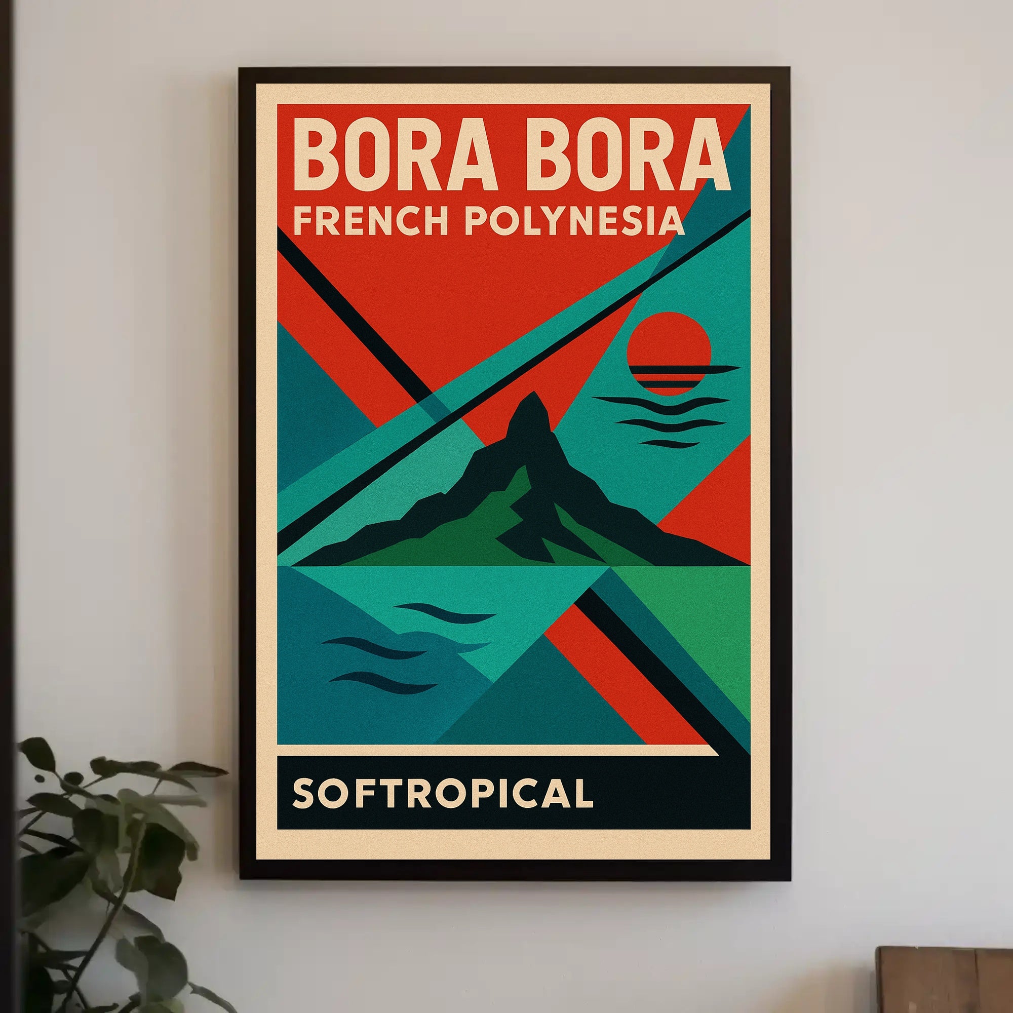 Bora Bora Retro Travel Poster PosterGoat