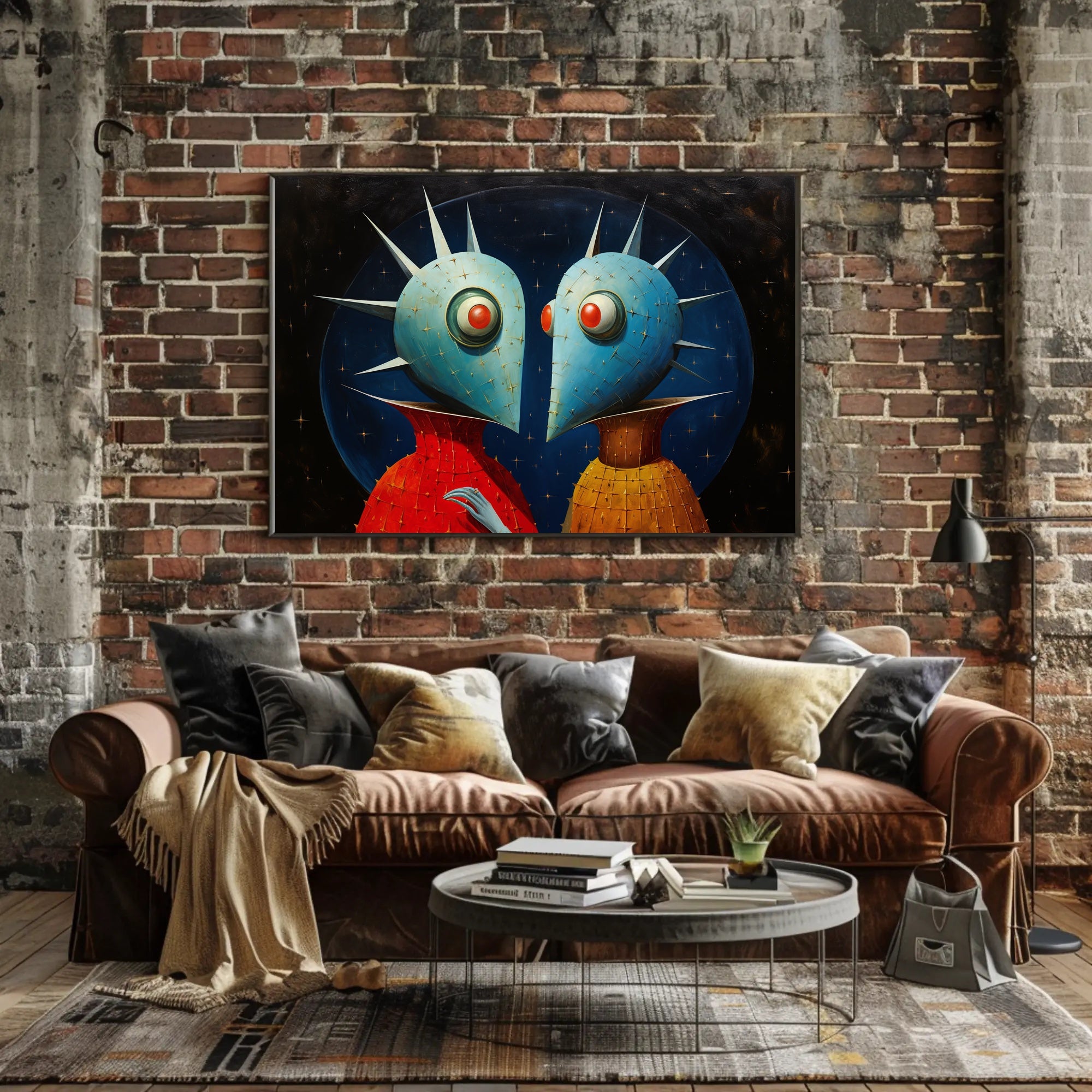Surreal Alien Sci-Fi Art Poster - Futuristic Sci-Fi Poster