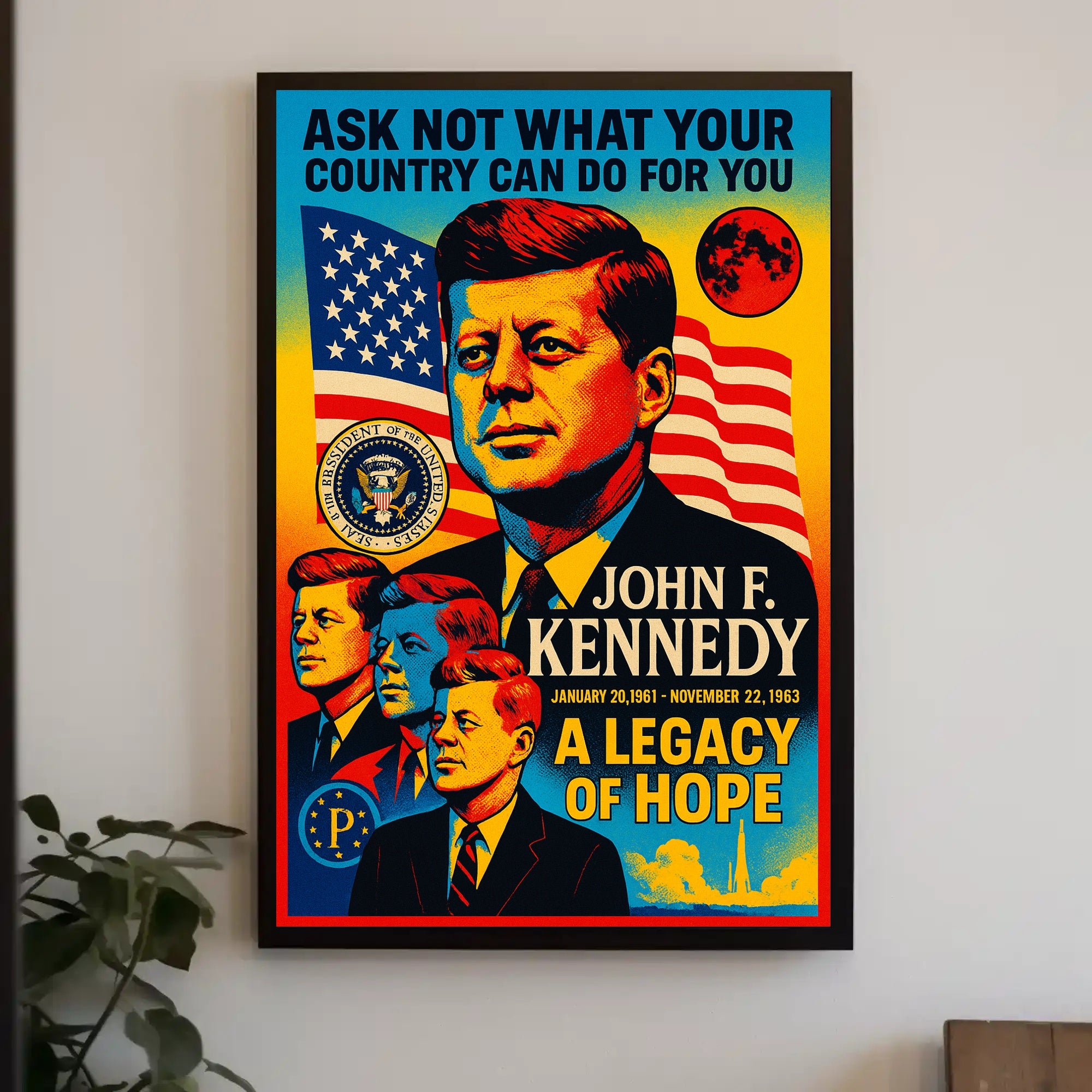 John F. Kennedy A Legacy of Hope Poster PosterGoat