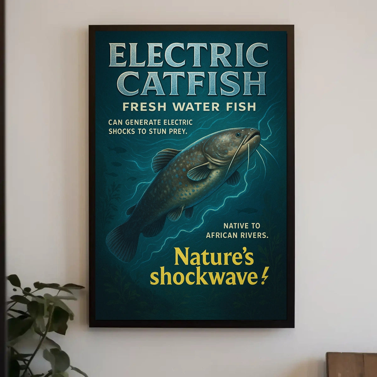 Electric Catfish Natures Shockwave Poster