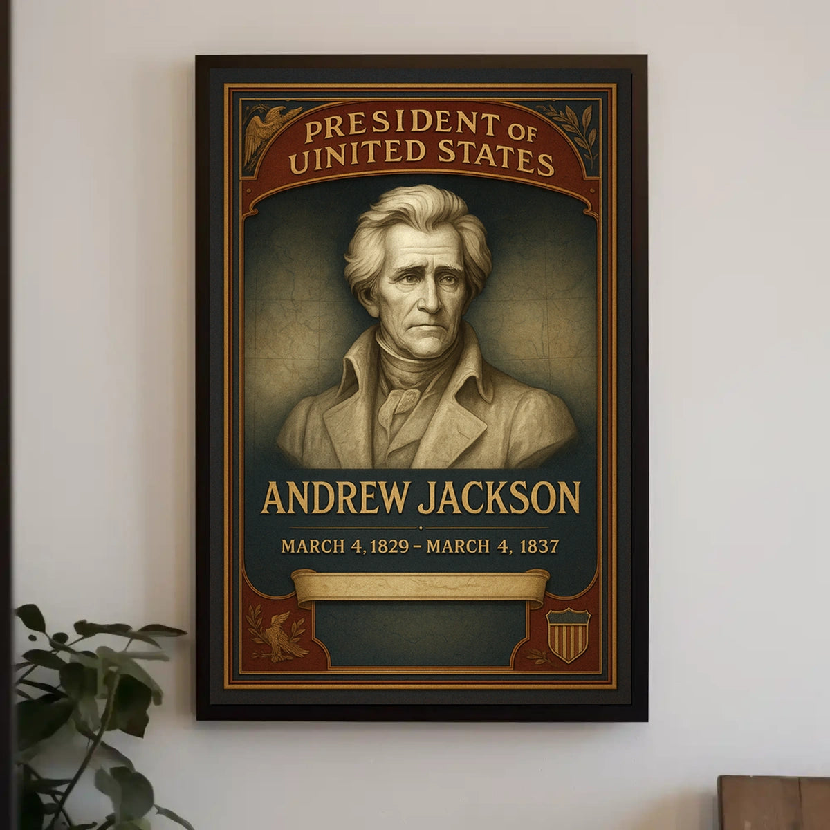 Andrew Jackson President of the United States Poster
