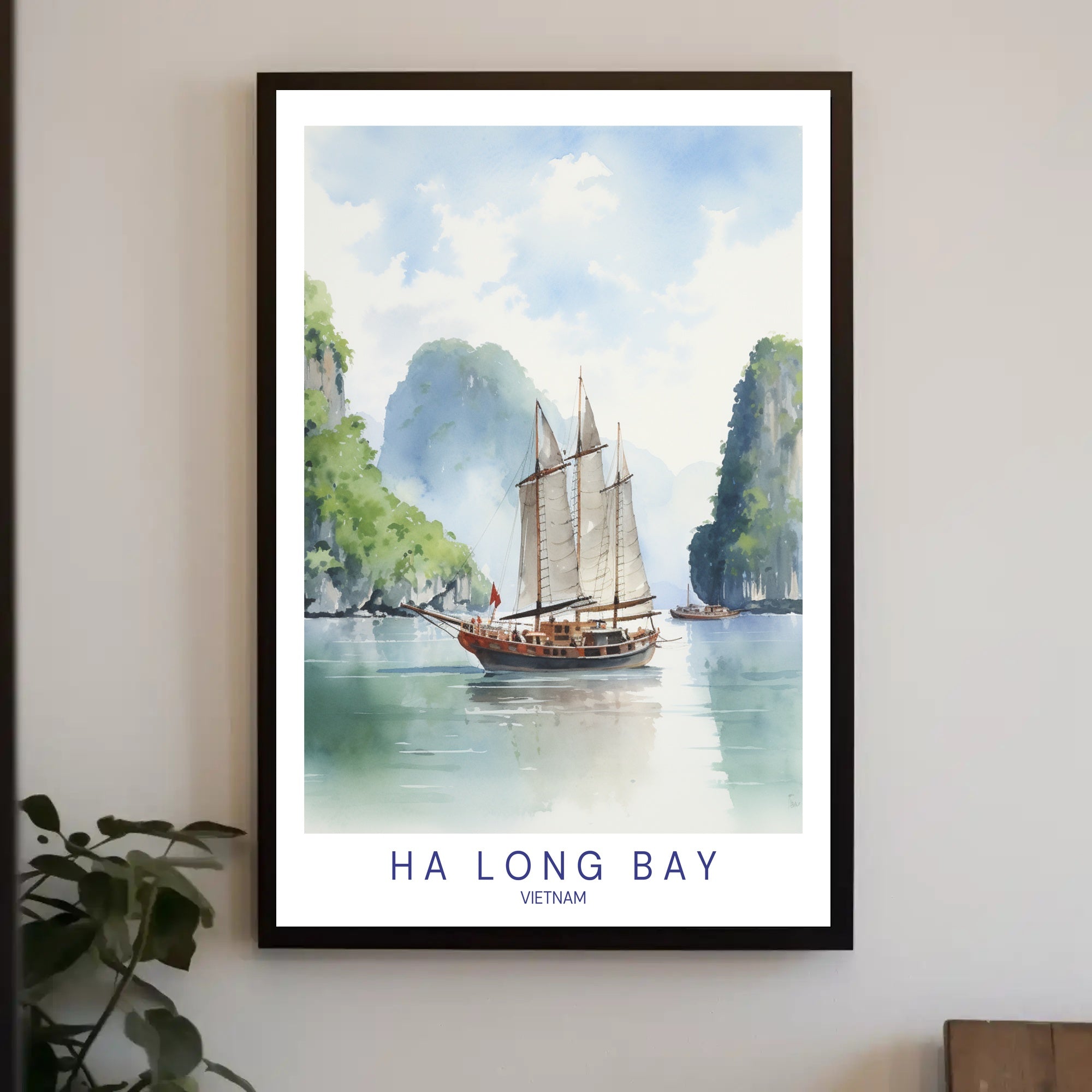 Tranquil Waters of Ha Long Bay Poster PosterGoat