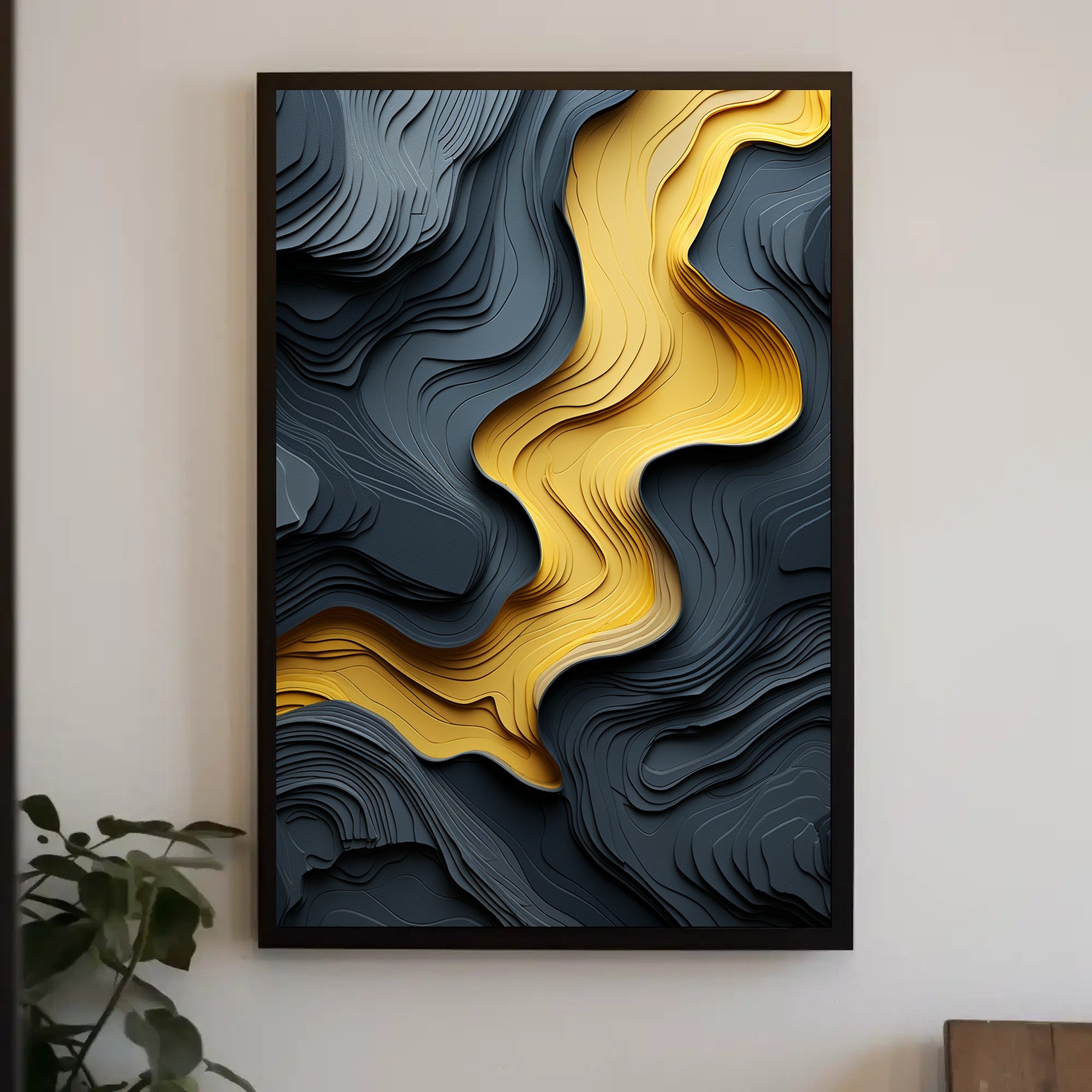 Flowing Layers Poster PosterGoat