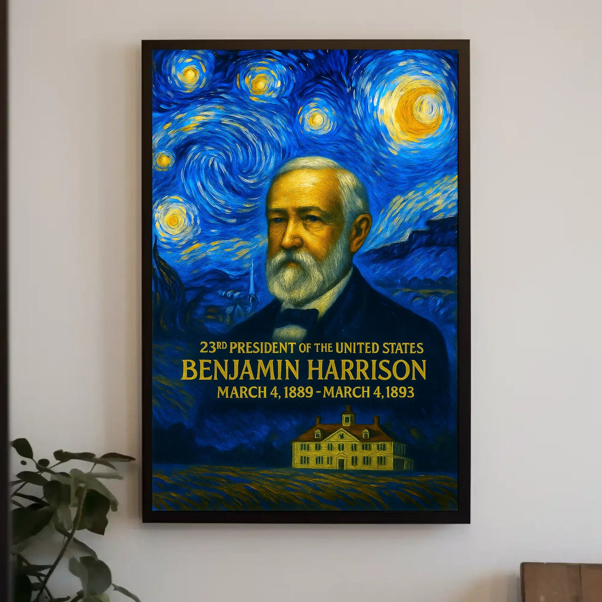 Benjamin Harrison 23rd President of the United States Presidential Masterpiece Series Poster