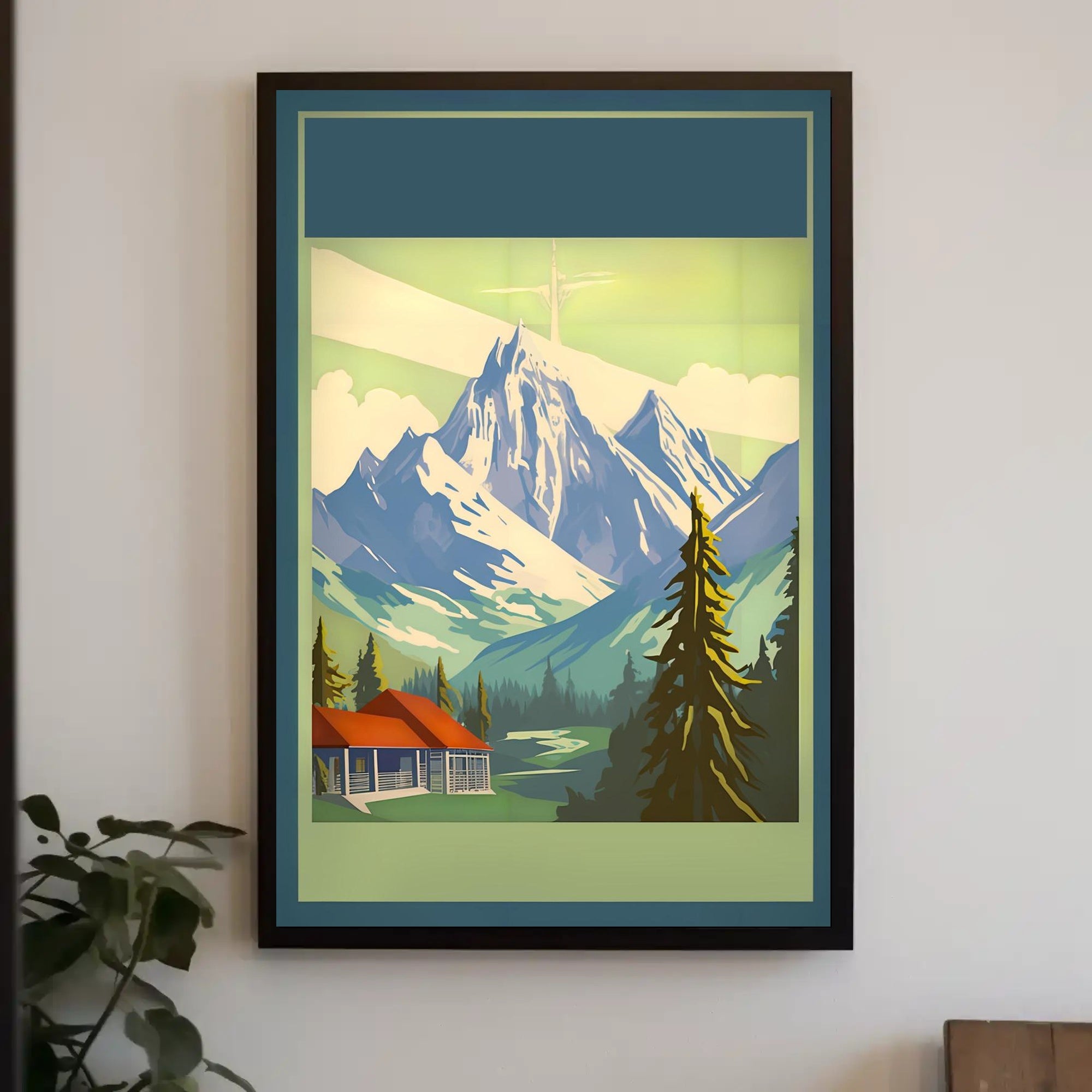 Majestic Mountain Retreat Poster