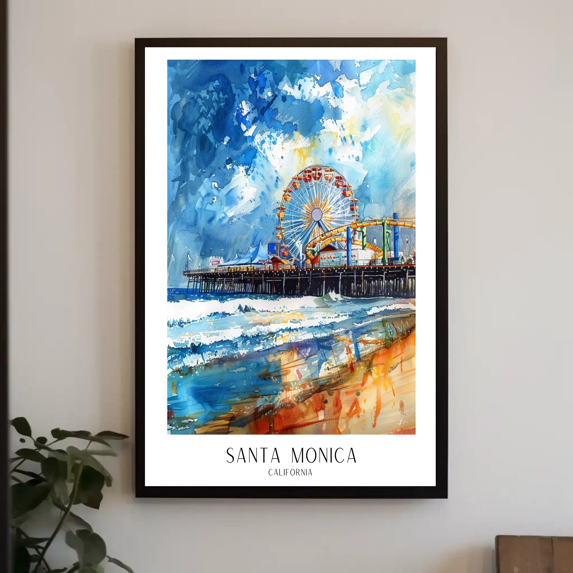 Santa Monica Pier Poster PosterGoat