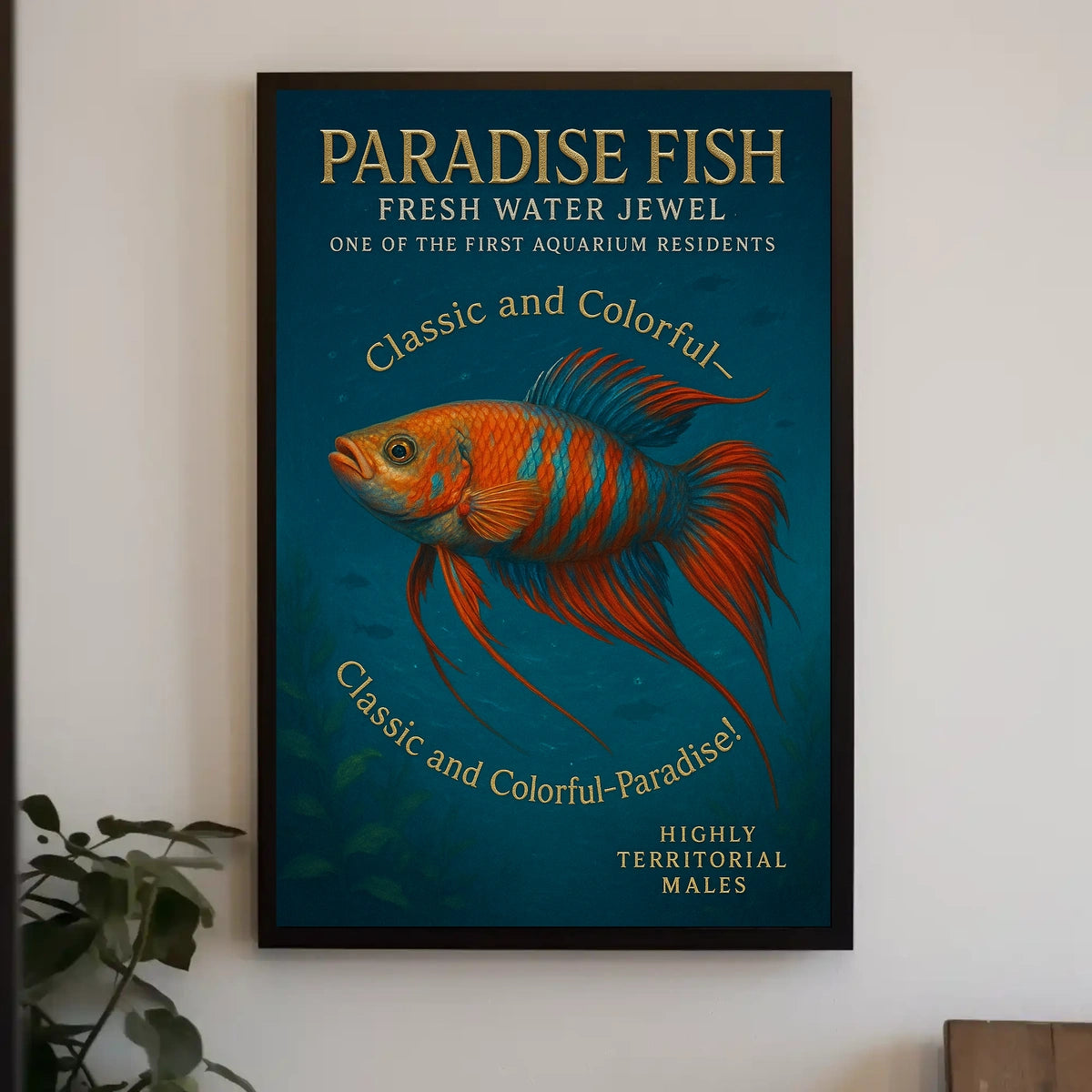 Paradise Fish Fresh Water Jewel Poster