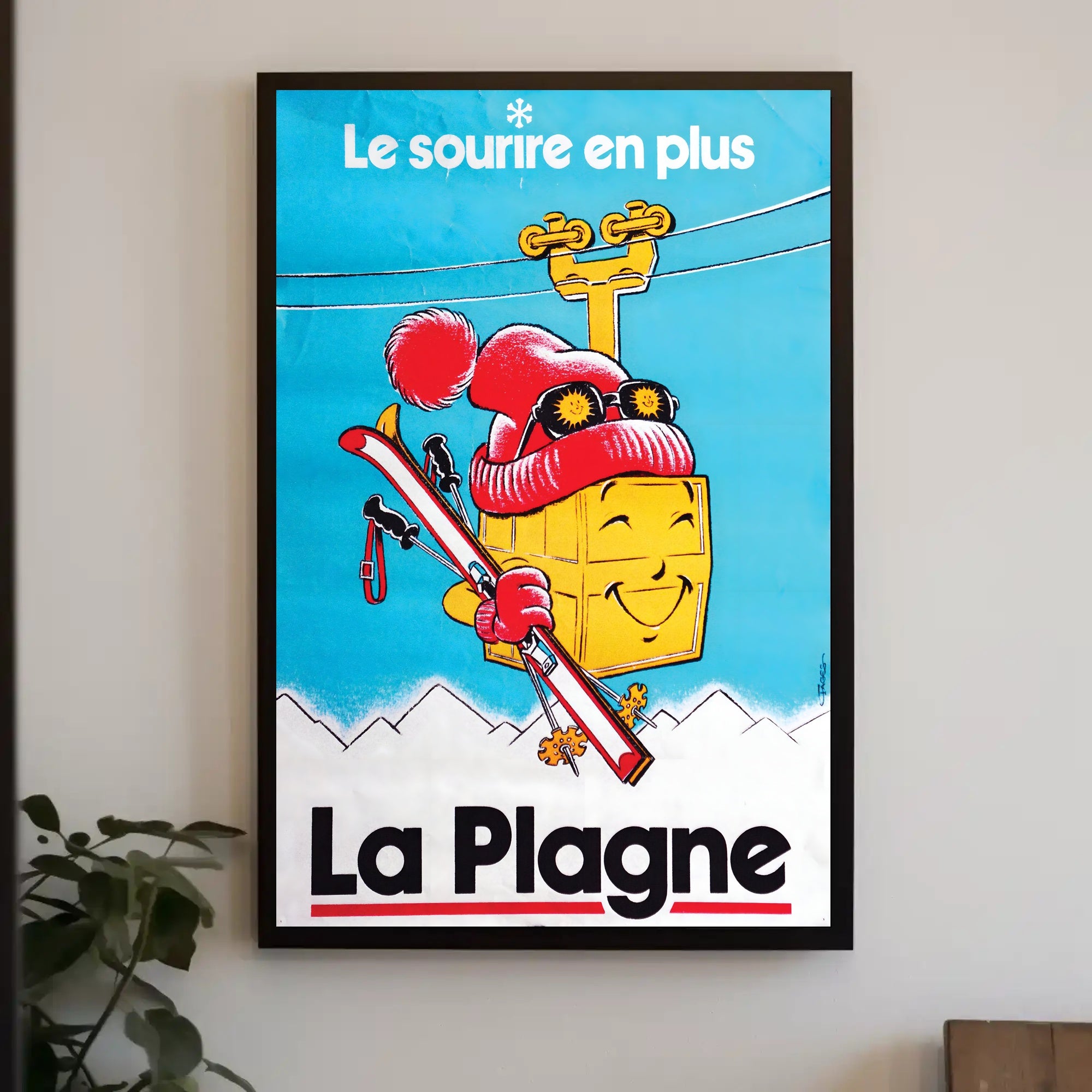 La Plagne Winter Fun Poster PosterGoat