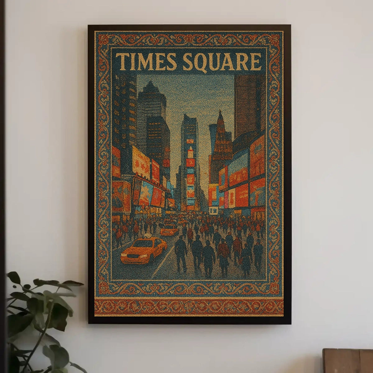 Times Square Tapestry Poster
