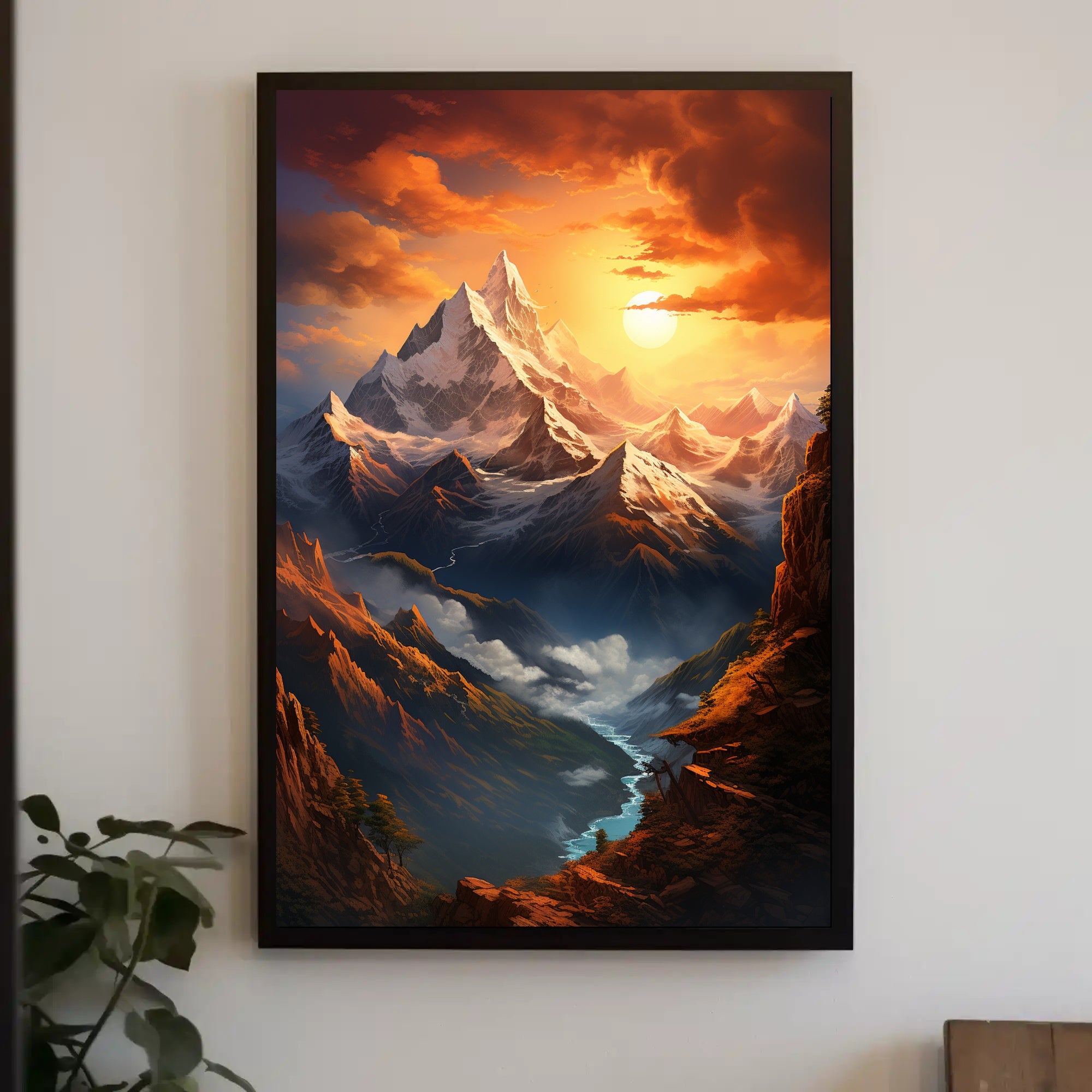 Majestic Mountain Sunrise Poster