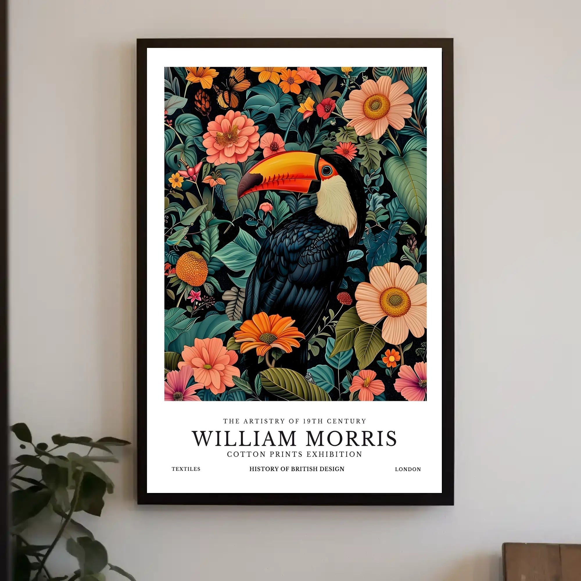 The Artistry of Nature: Vibrant Exotic Toucan Artistic Poster