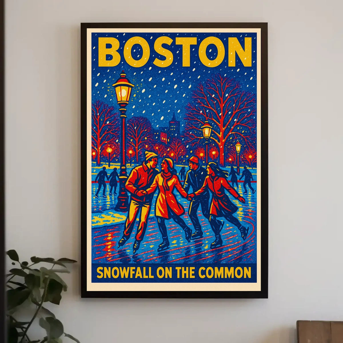 Snowfall On The Common Poster