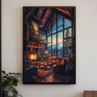 Cozy Mountain Retreat Poster