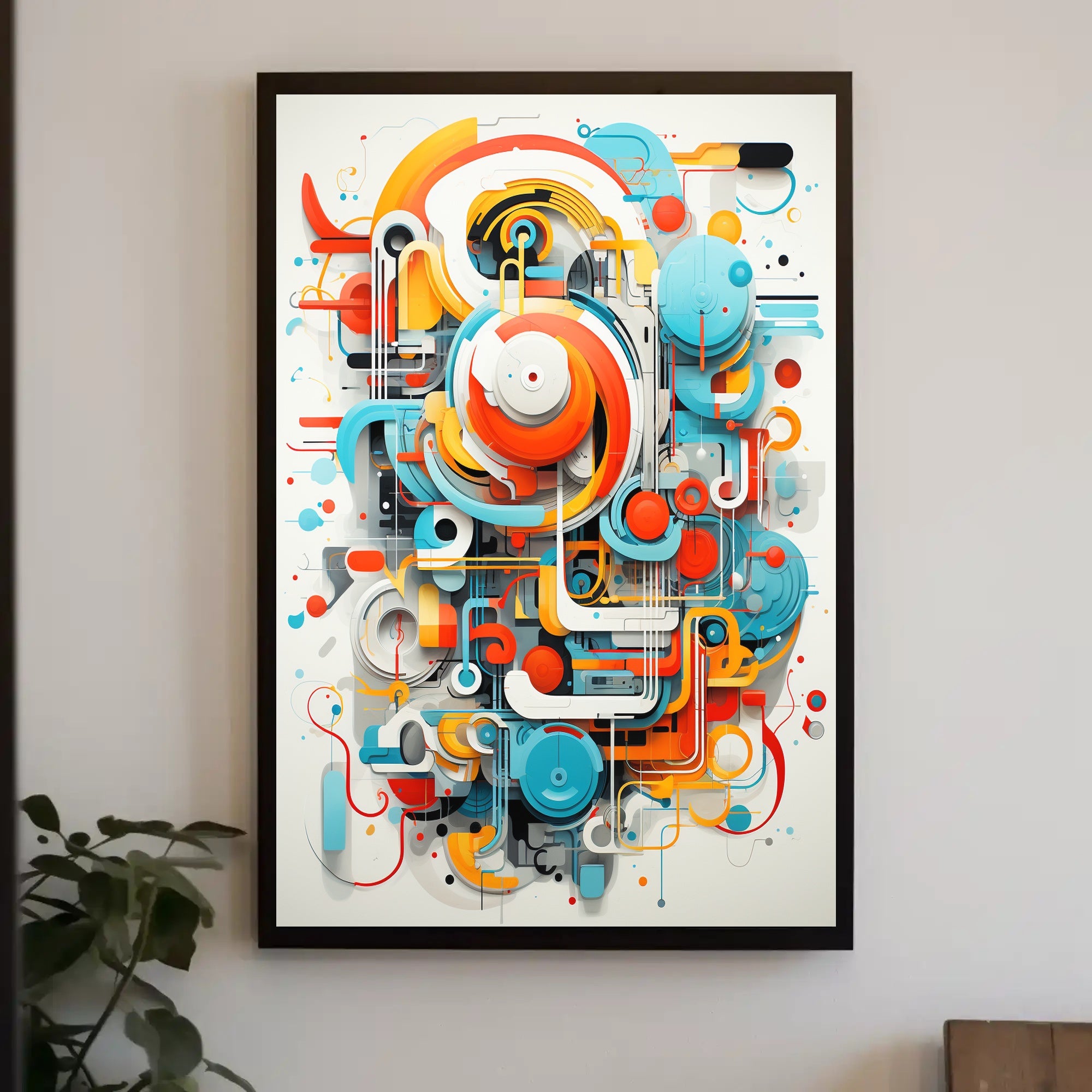 Futuristic Geometric Design Abstract, Artistic, or Pop Culture Poster