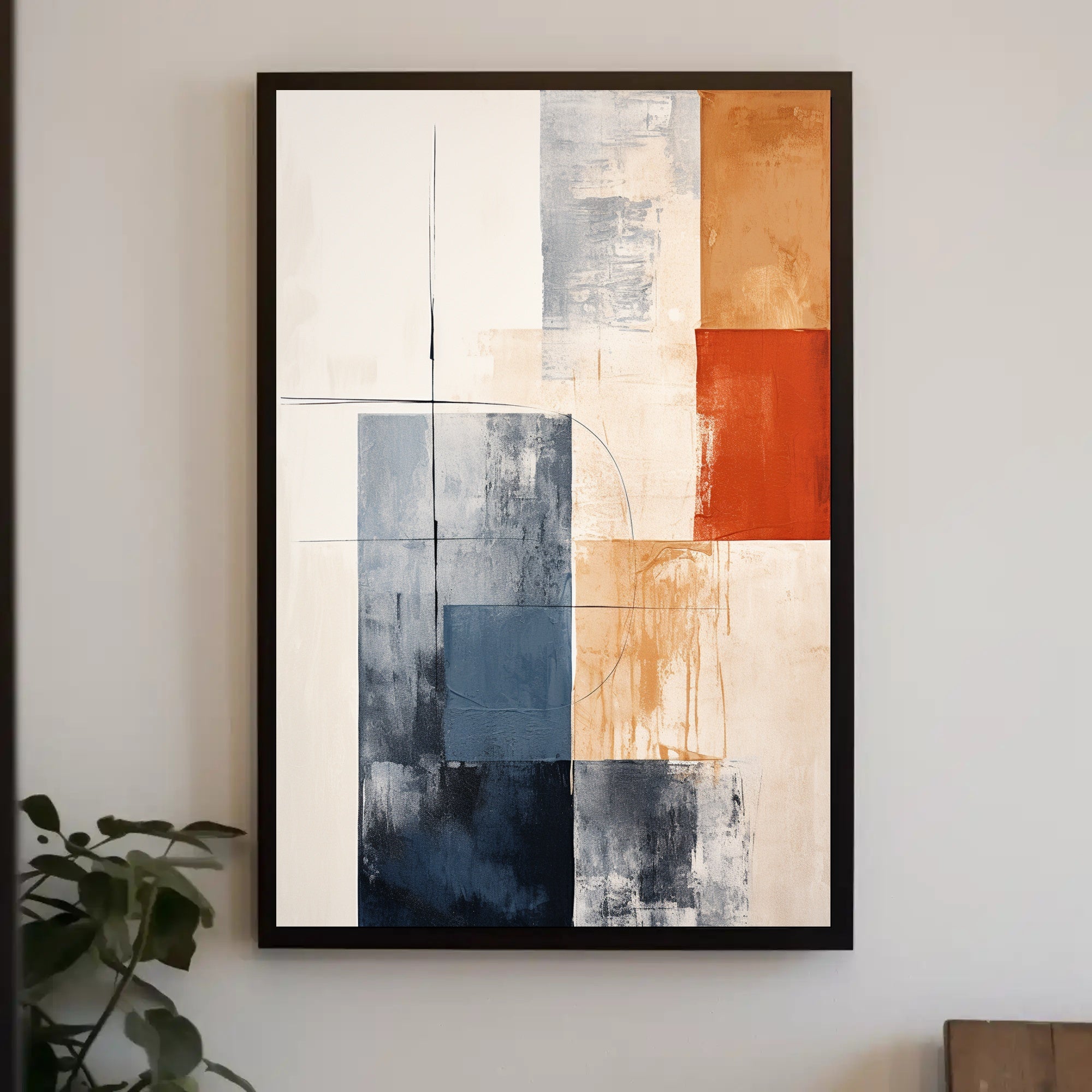 Abstract Geometric Harmony Abstract Poster