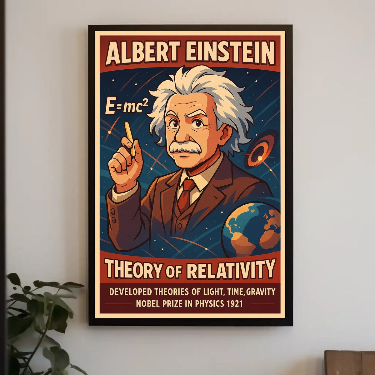 Albert Einstein Theory Of Relativity Poster
