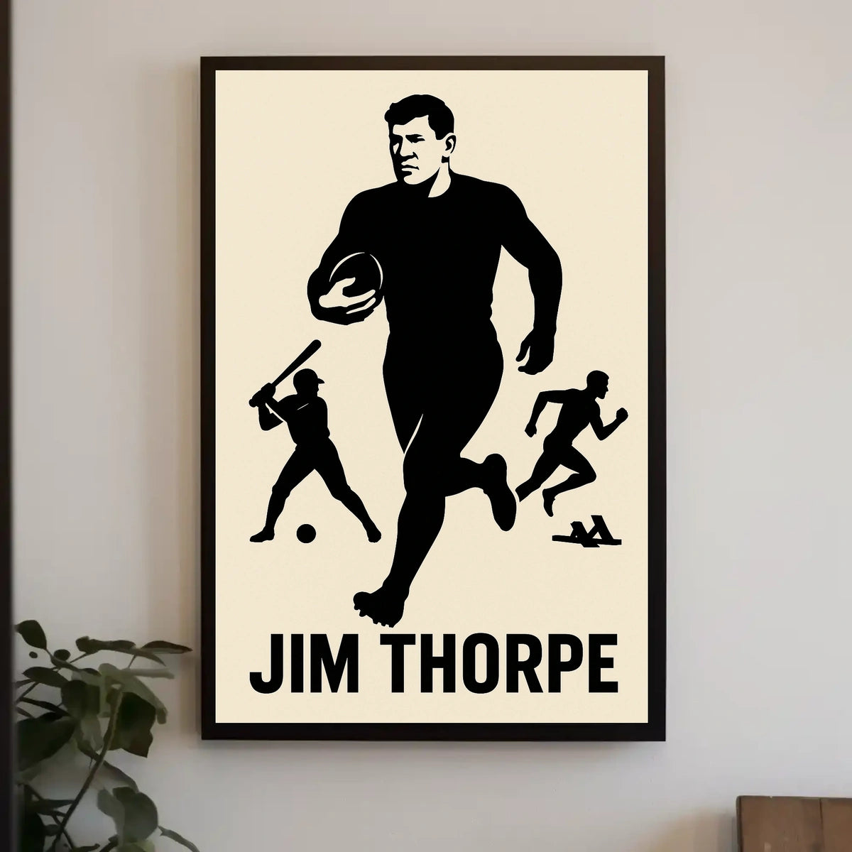 Jim Thorpe Legendary Athlete Poster