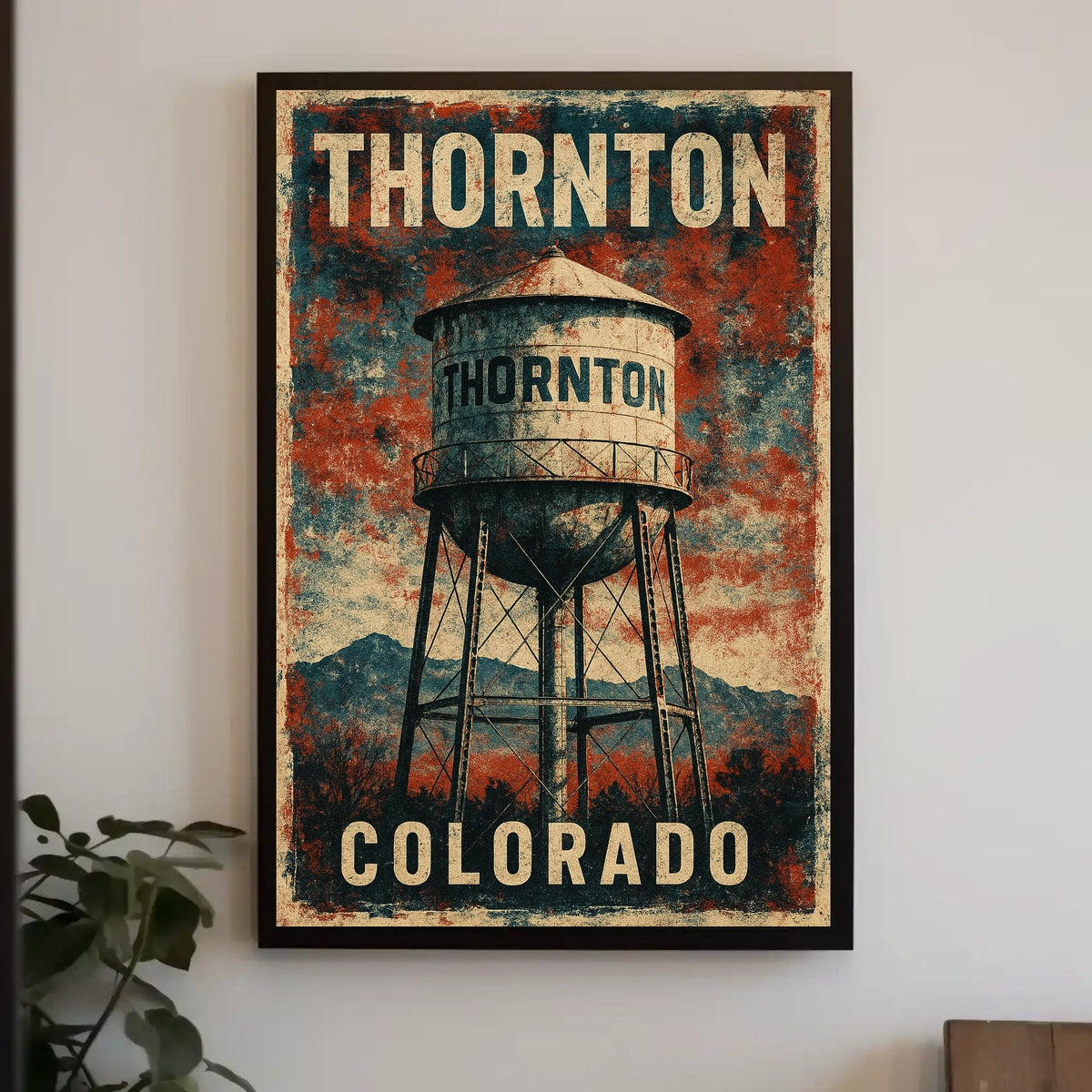 Thornton, Colorado Water Tower Poster