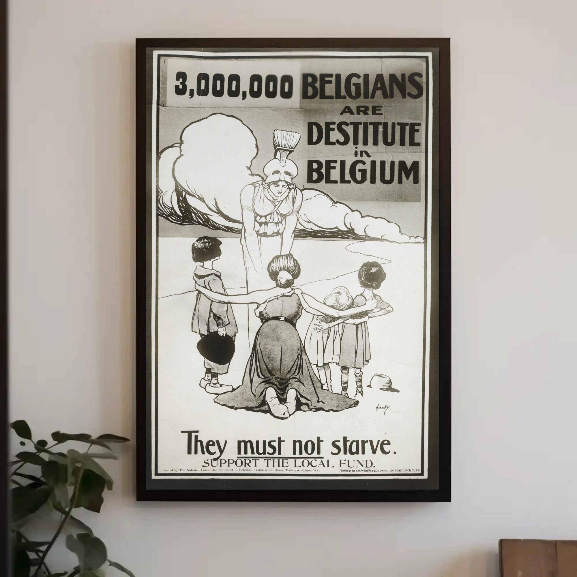 Belgium Relief Effort Compassionate Propaganda Poster PosterGoat