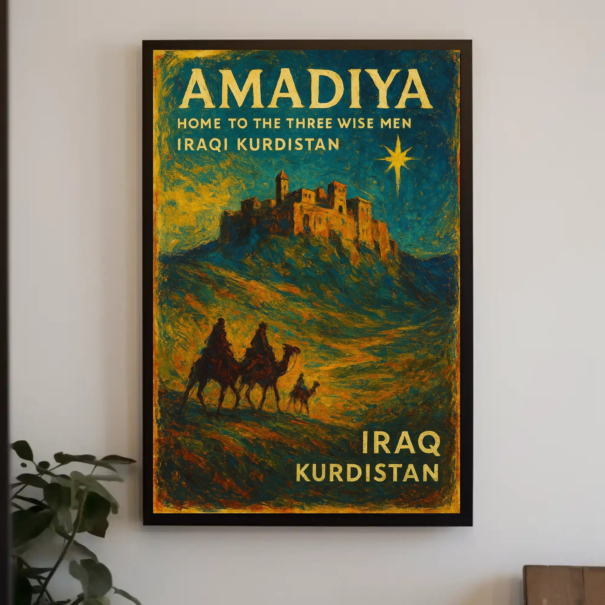 Kurdistan Amadiya Starry Fortress Impresses Cultural or Heritage Poster