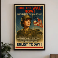 Enlist in the Women's Army Corps Poster