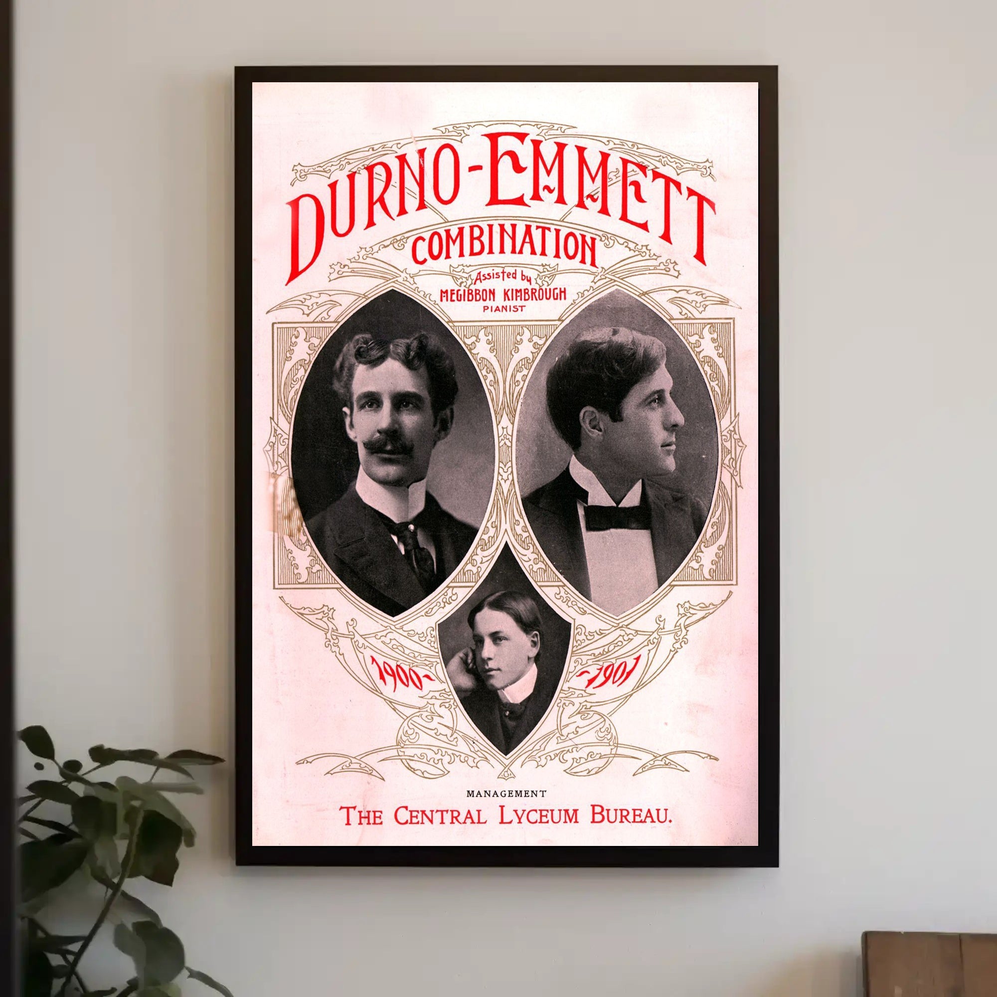 Durno-Emmett Vintage Performer Artistic Show Poster