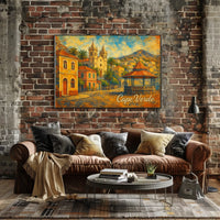 Cape Verde Scenic Illustration Poster