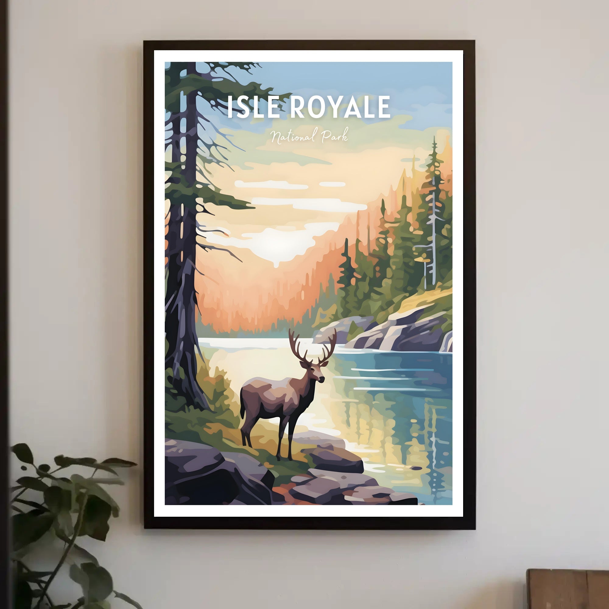 Isle Royale National Park Scenic Poster Print
