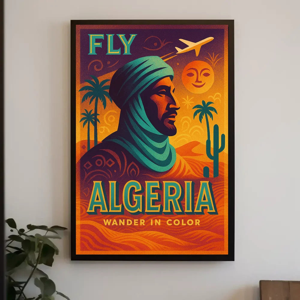 Algeria Desert Adventure Vintage Travel Poster PosterGoat