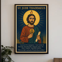 St. Jude Thaddaeus Icon - Motivational or Quote Poster