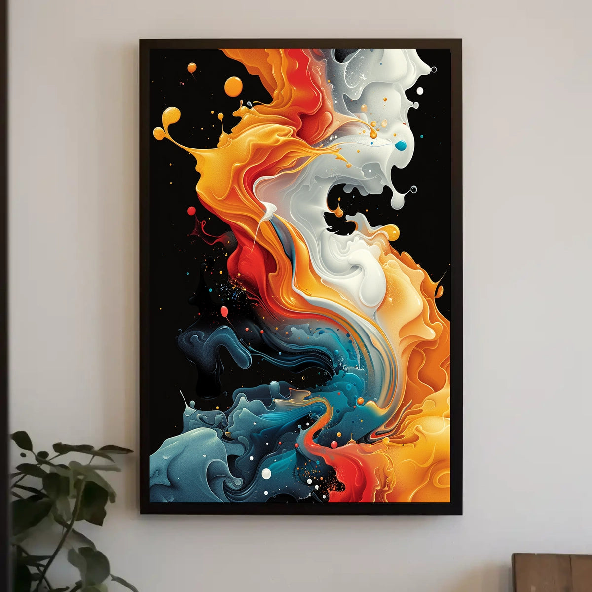 Abstract Color Symphony Abstract Poster