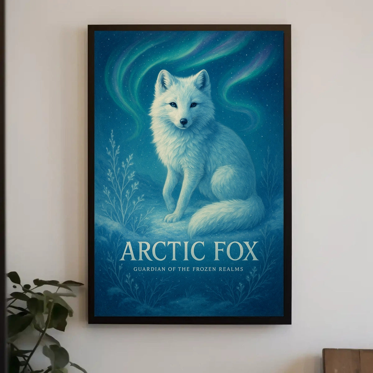 Arctic Fox Guardian of the Frozen Realms Poster