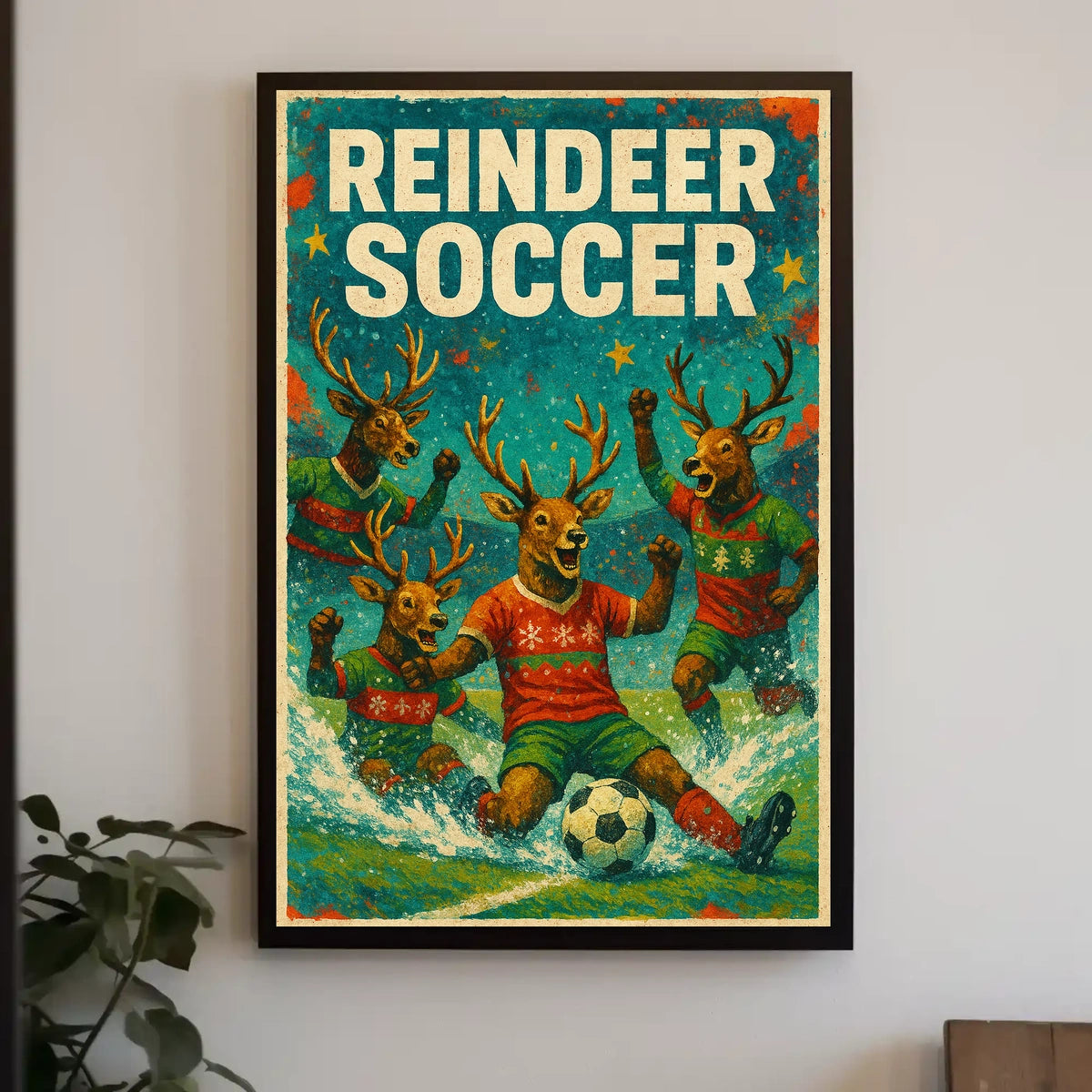 Reindeer Soccer Extravaganza Poster