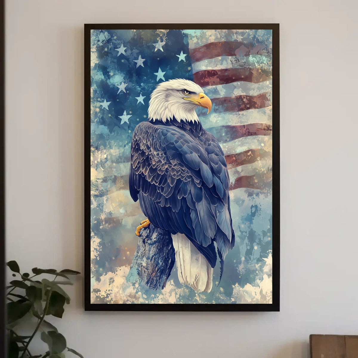 peaceful bald eagle Poster
