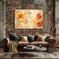 Autumn Floral Elegance Poster