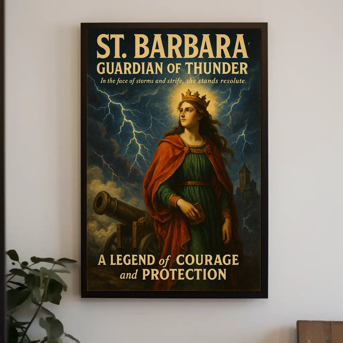 St. Barbara Guardian of Thunder Poster